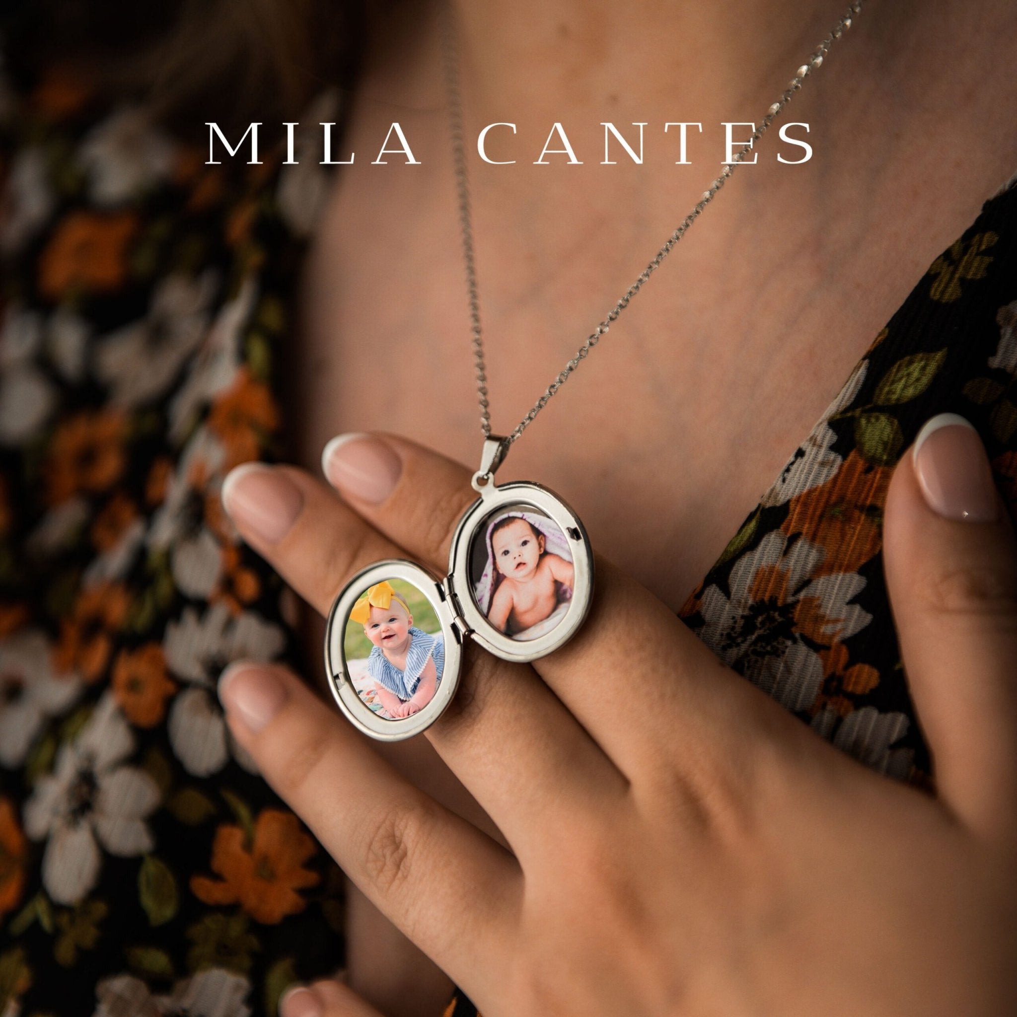 OVAL LOCKET | Initial Letters - MILA CANTES